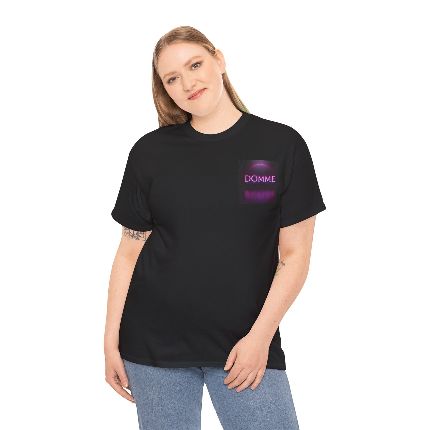 'DOMME' Unisex Heavy Cotton Tee - Stylish Statement Shirt