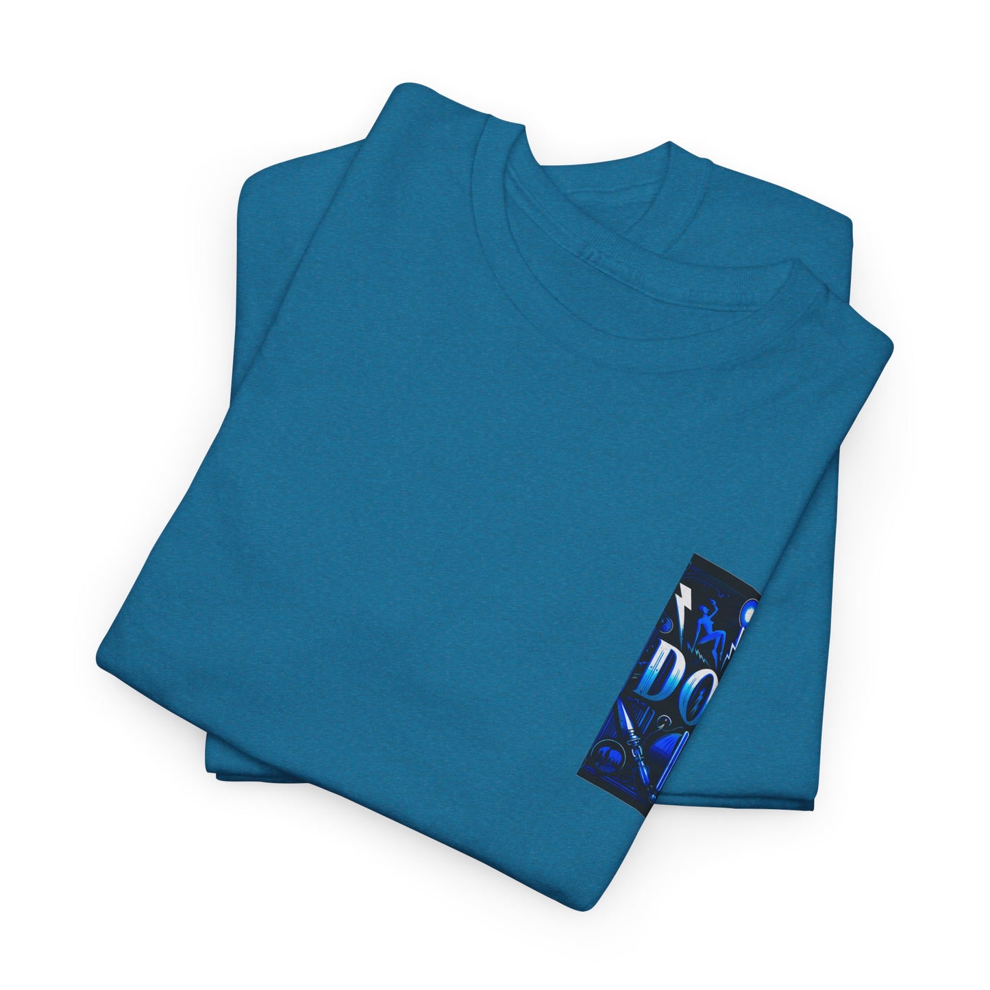 Unisex Heavy Cotton Tee with 'DOM' Graphic - Casual Streetwear