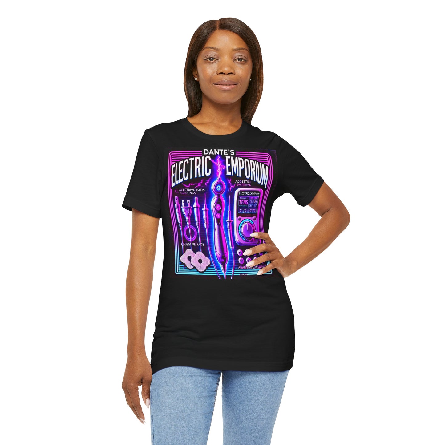 Unisex Electric Emporium Graphic Tee - Retro Arcade Vibes