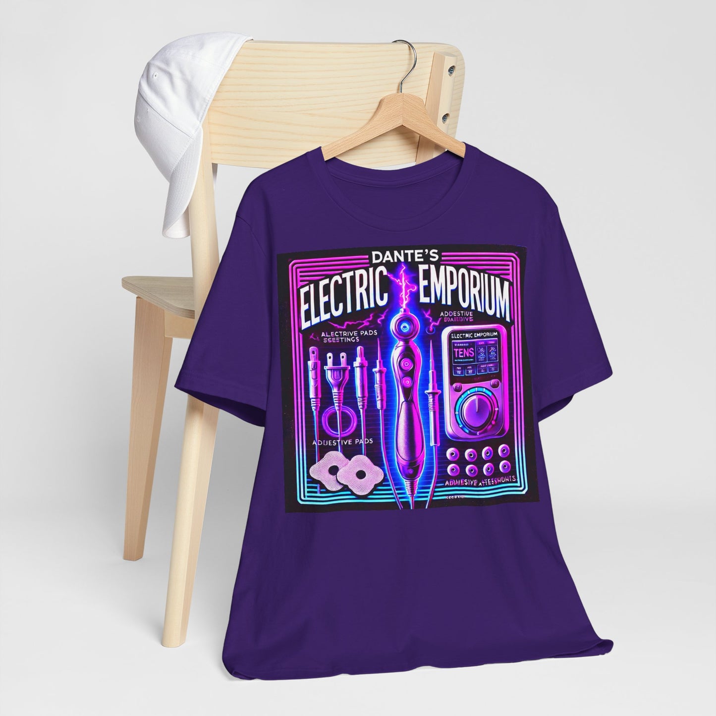 Unisex Electric Emporium Graphic Tee - Retro Arcade Vibes