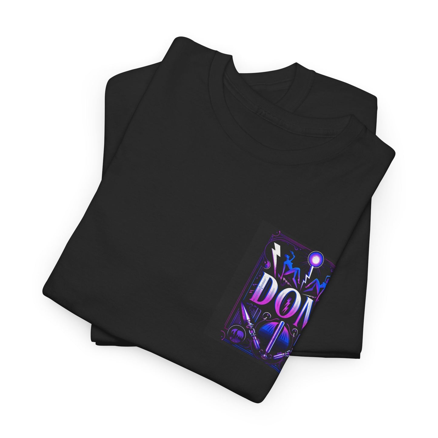 Electric DOM Unisex Heavy Cotton Tee - Vibrant Graphic T-Shirt for Music Lovers