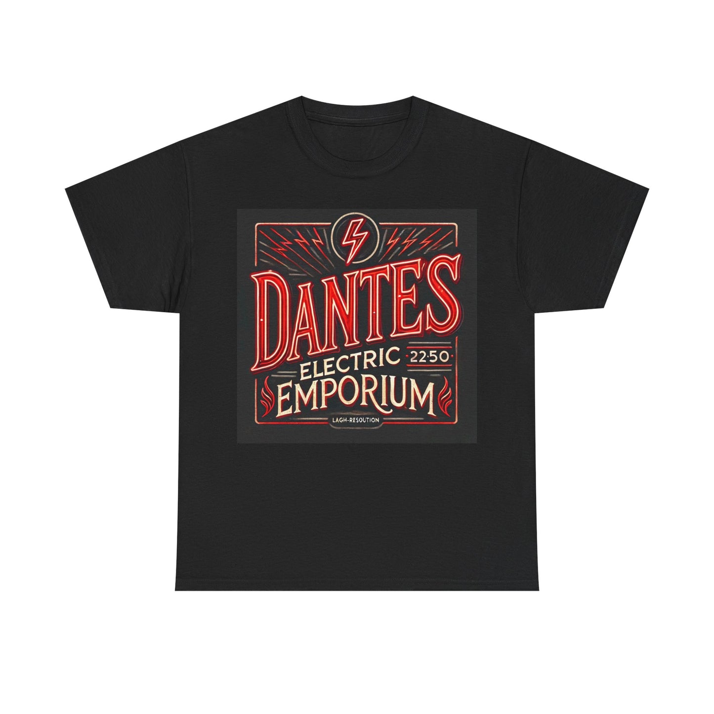 Vintage Dantes Electric Emporium Unisex Heavy Cotton Tee - Retro Graphic T-Shirt