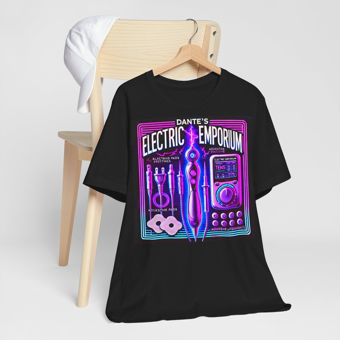 Unisex Electric Emporium Graphic Tee - Retro Arcade Vibes