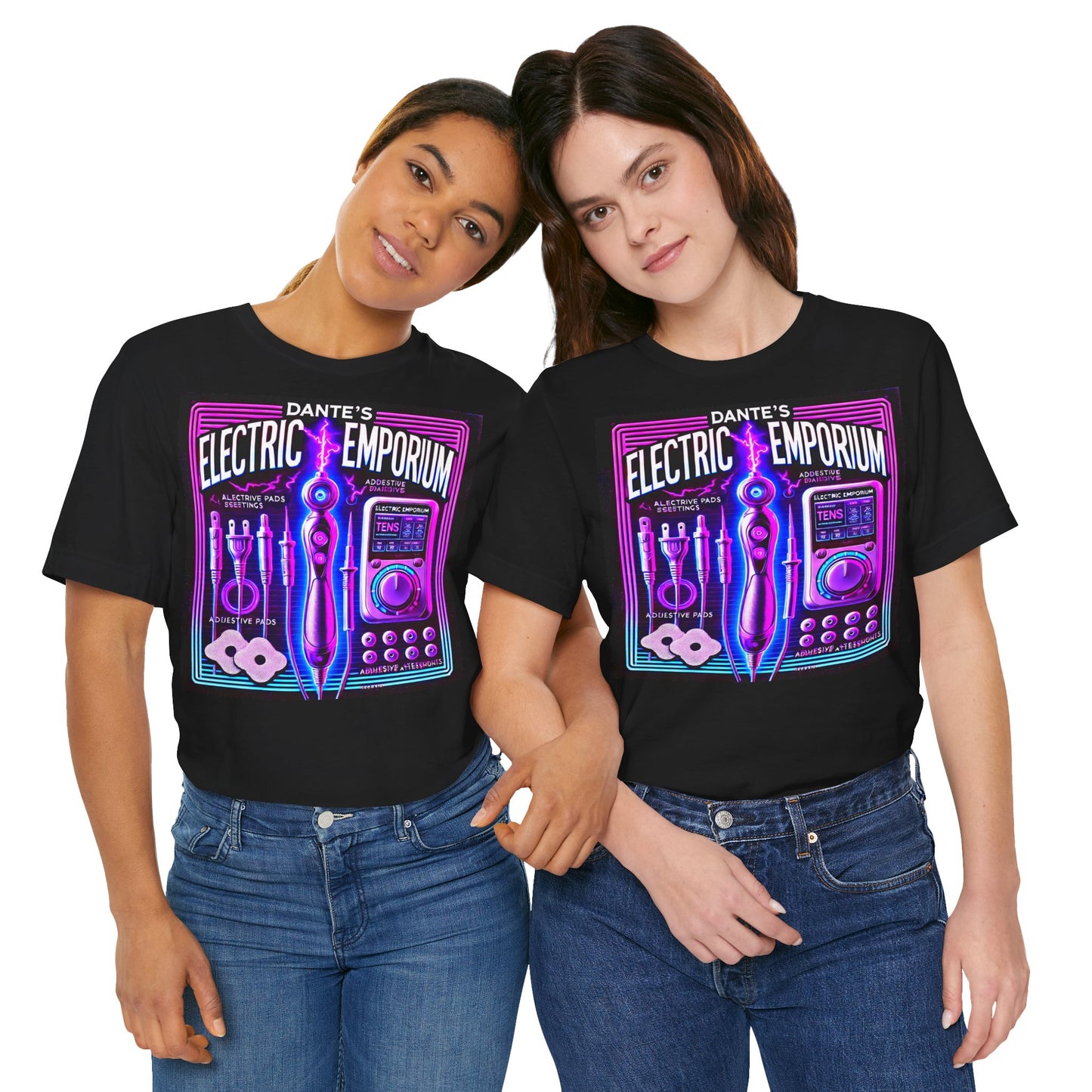 Unisex Electric Emporium Graphic Tee - Retro Arcade Vibes