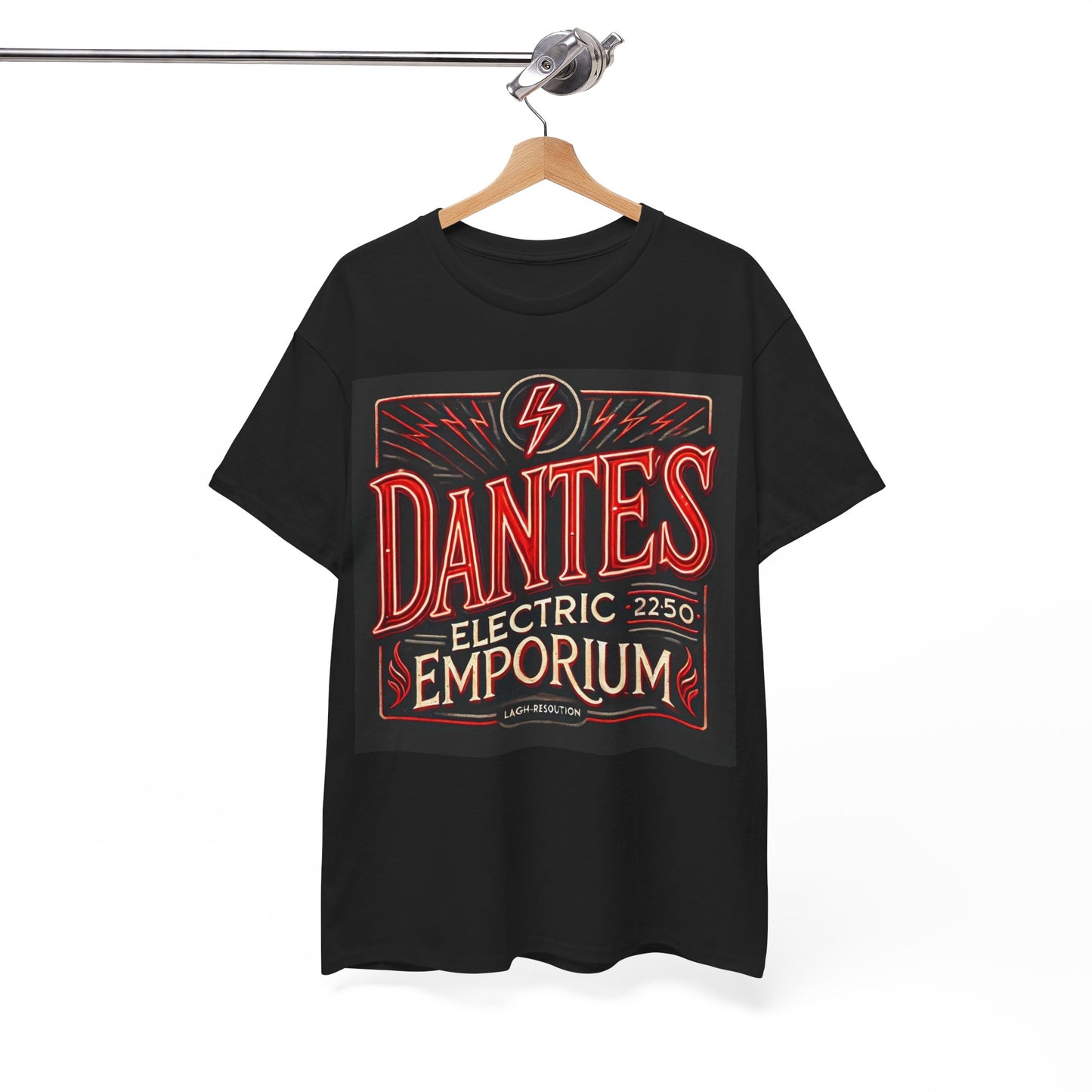 Vintage Dantes Electric Emporium Unisex Heavy Cotton Tee - Retro Graphic T-Shirt