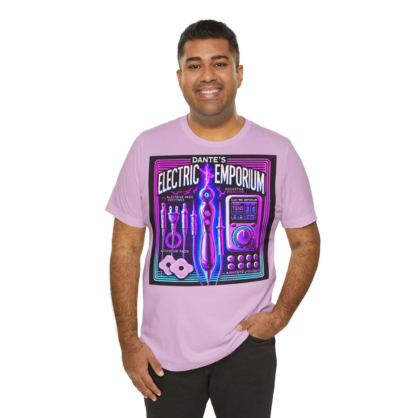 Unisex Electric Emporium Graphic Tee - Retro Arcade Vibes