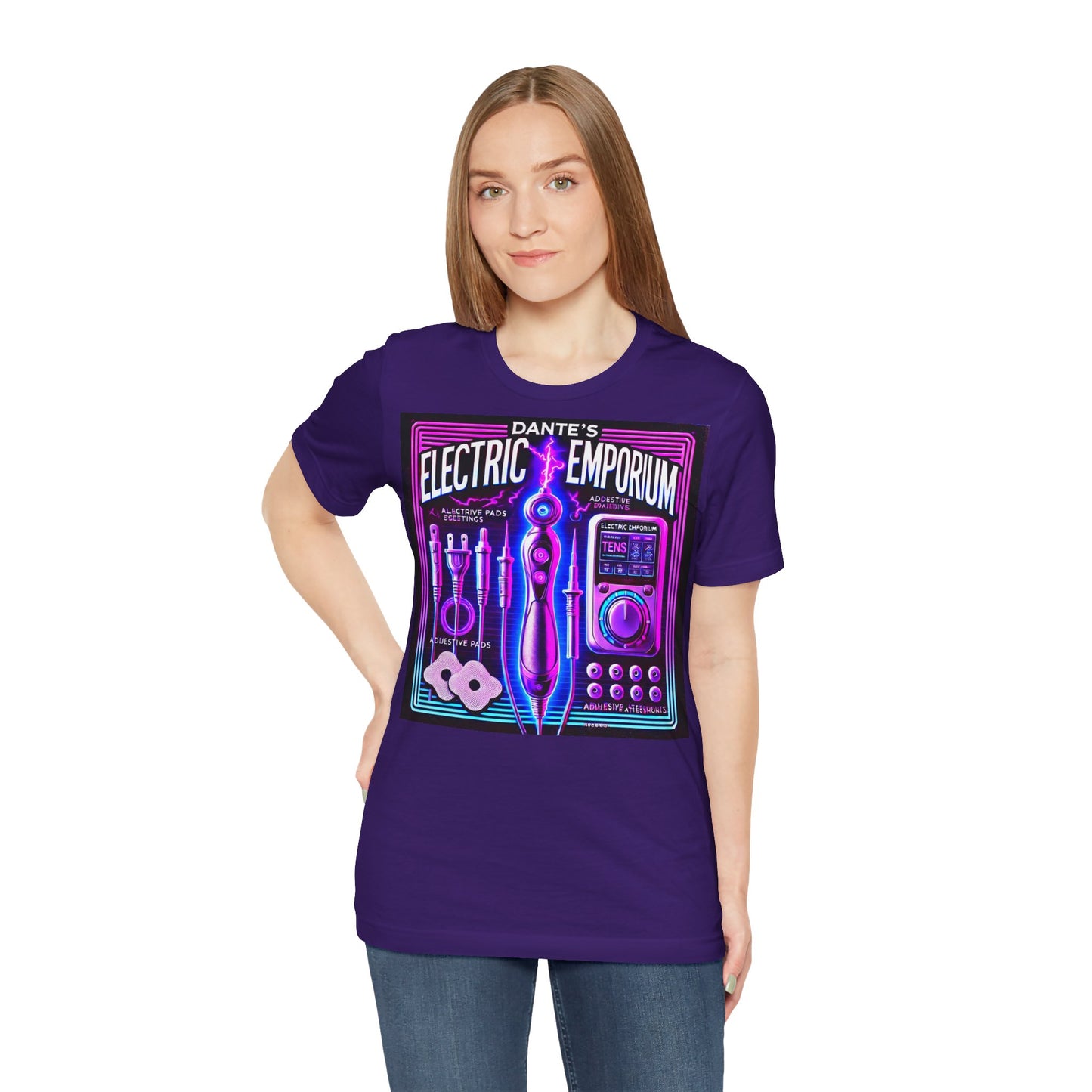 Unisex Electric Emporium Graphic Tee - Retro Arcade Vibes