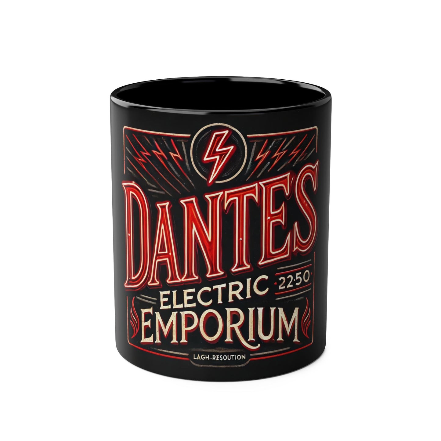 Vintage Dantes Electric Emporium Two-Tone Coffee Mug - 11oz