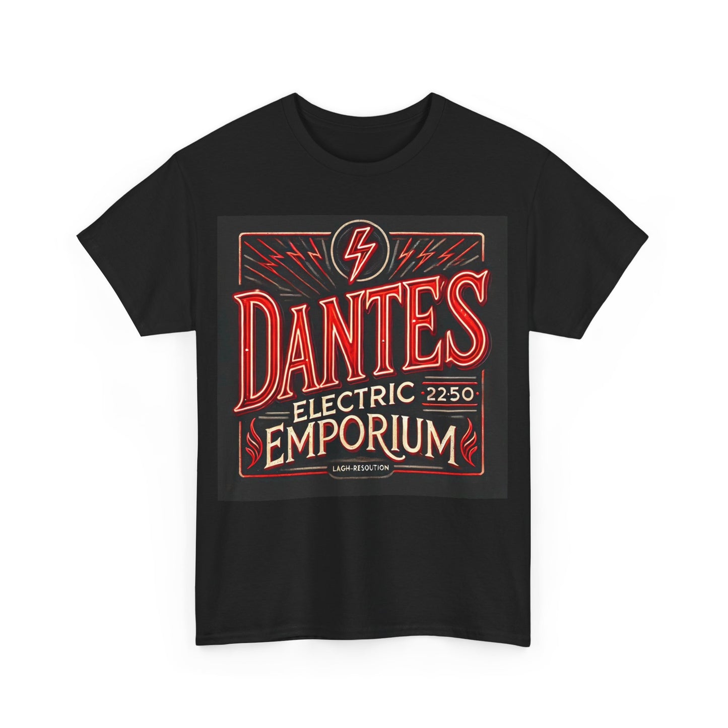 Vintage Dantes Electric Emporium Unisex Heavy Cotton Tee - Retro Graphic T-Shirt