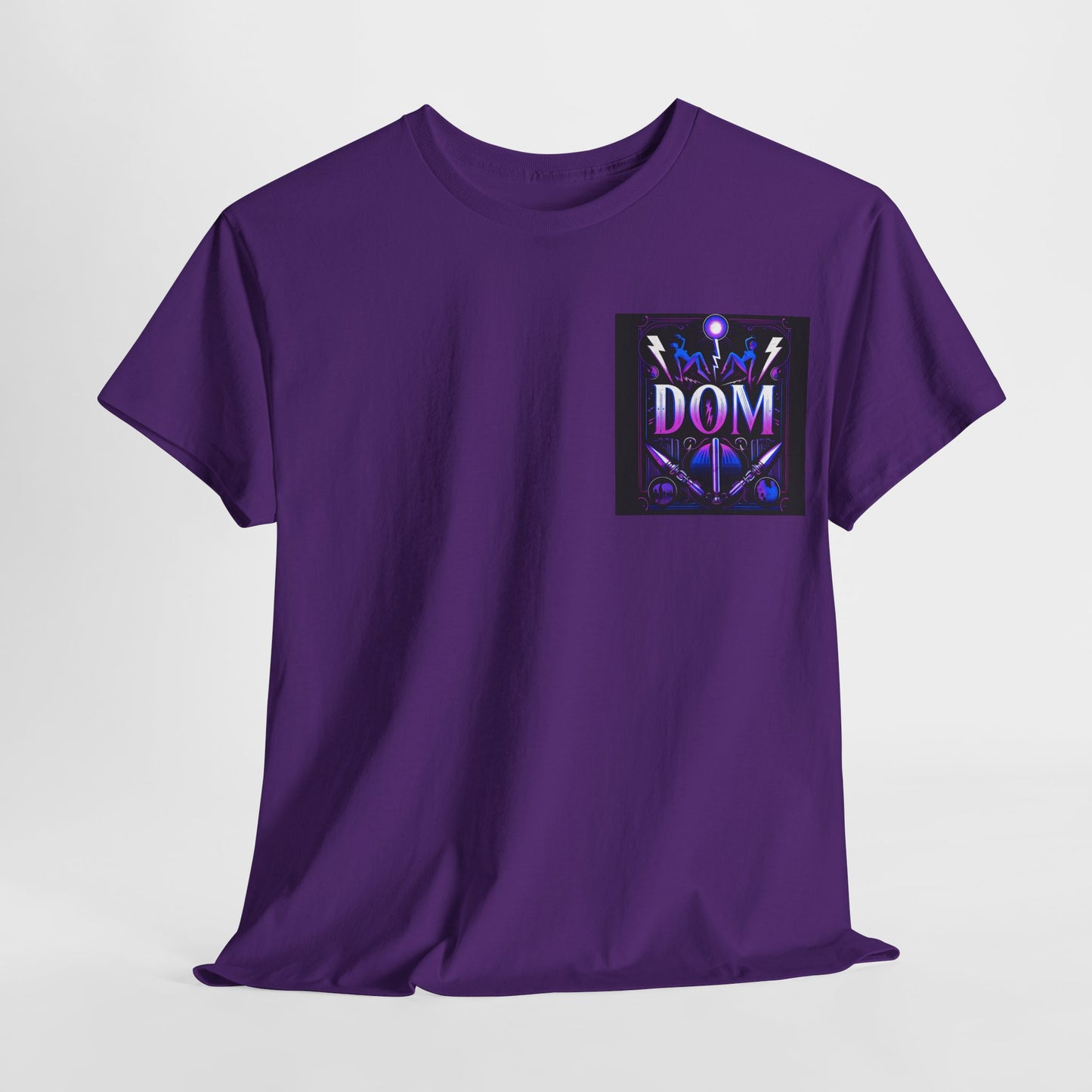 Electric DOM Unisex Heavy Cotton Tee - Vibrant Graphic T-Shirt for Music Lovers